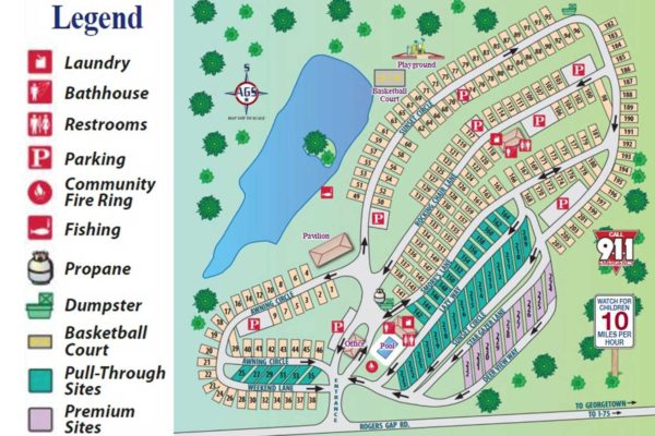 Facilities/Map » Whispering Hills RV Park